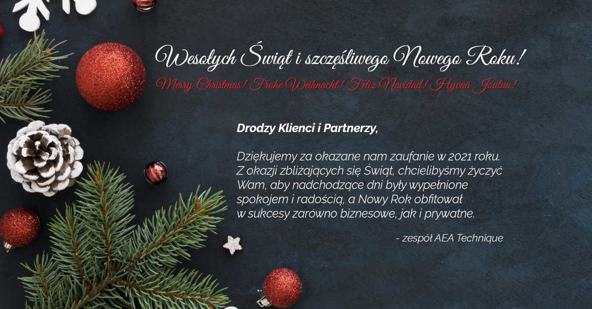AEA Technique życzenia świąteczne linkedin