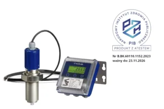 Przepływomierz elektromagnetyczny FLOMAT XTM5 w wykonaniu z atestem NIZP PZH-PIB zamontowany rozdzielnie