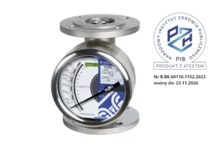 ROTAMETR METALOWY TYPU SC250-SS-HYGIENIC z atestem higienicznym NIZP PZH - PIB