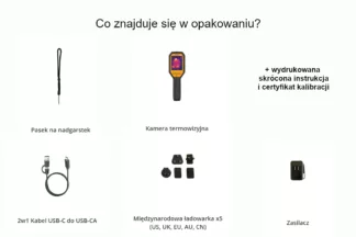 Iskrobezpieczna kompaktowa kamera termowizyjna BX20 ATEX IECEx - co znajduje się w opakowaniu